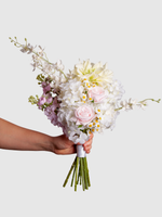 Pink Snapdragon & Light Green Dahlia Bridesmaid Bouquet
