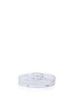 Clear Cleo Glass Taper Candle Holder