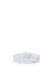 Clear Cleo Glass Taper Candle Holder