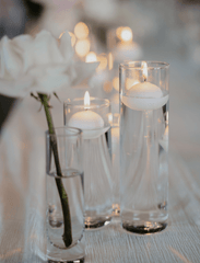 White 8cm Event Floating Candles Pack of 10
