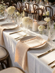 Blonde Frayed Edge Napkin