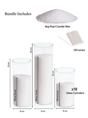 White Pearl Candle Wax Wedding Bundle