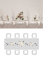 White & Lilac Dinner Candles with Silver Metal Holders Wedding Bundle (Copy) Pack of 1
