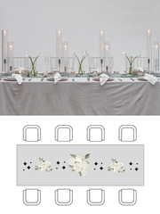 White Dinner Candles with Silver Metal Holders Wedding Bundle (Copy) Pack of 1