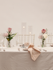White Taper Candles with Silver Metal Holders Wedding Bundle (Copy) Pack of 1