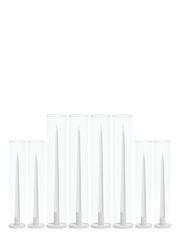 White Taper Candles with White Metal Holders Wedding Bundle (Copy) Pack of 1