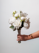 Classic White Wedding Bouquet - Small Pack of 1