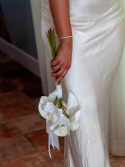 White Anthurium En Masse Wedding Bouquet