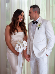 White Anthurium En Masse Wedding Bouquet
