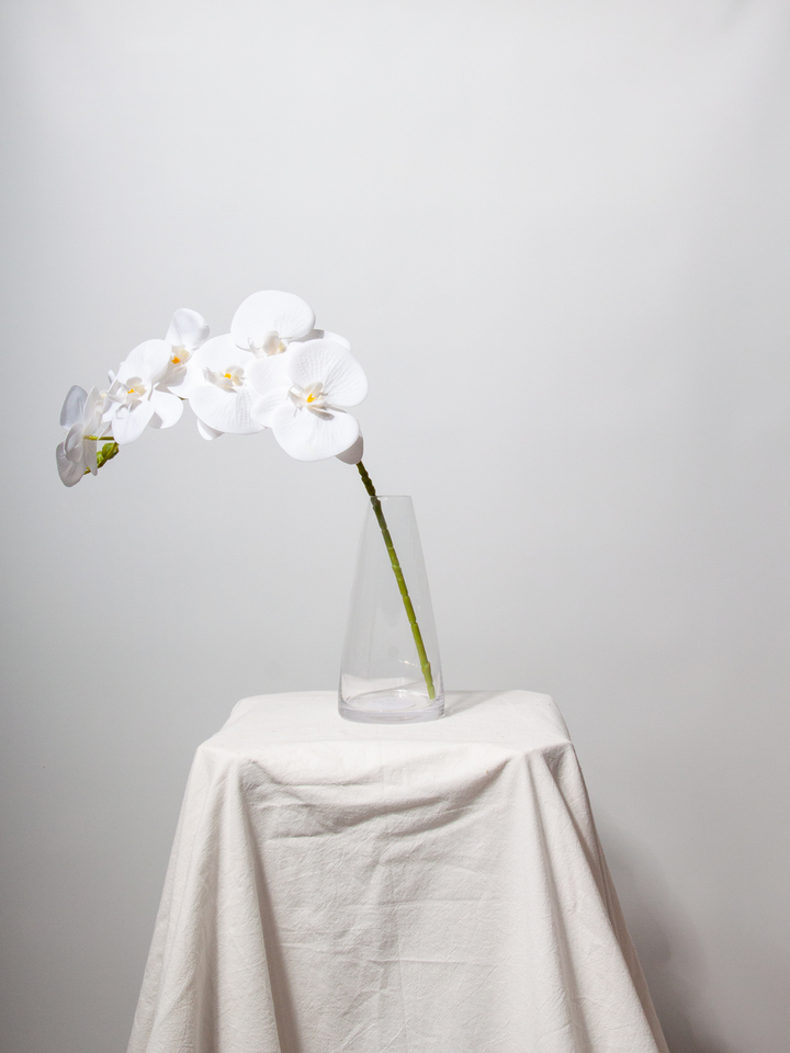 Green & White Garden Wedding Bud Vase