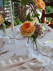 Orange Garden Rose - 67cm