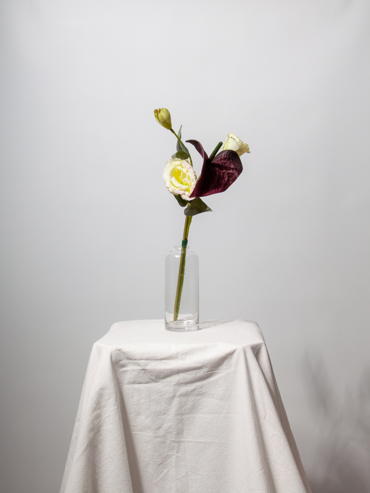Plum Noir Wedding Bud Vase 2 Pack of 1