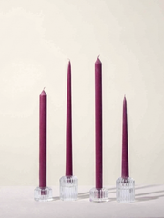 Plum 35cm Taper Candles