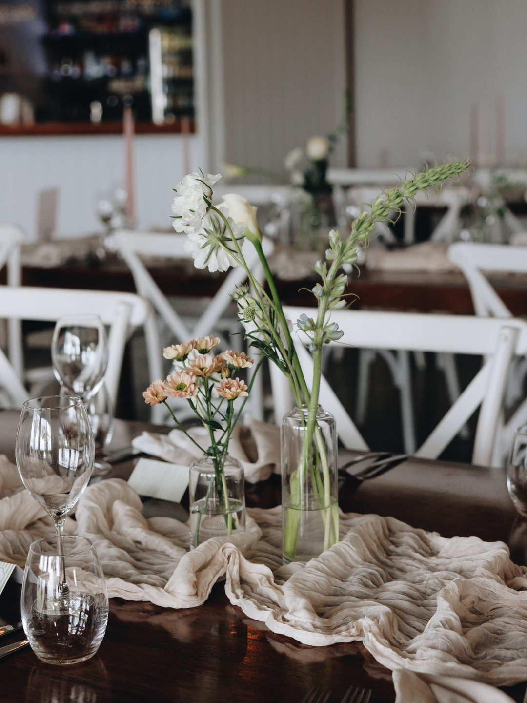 Clear Louisa Glass Bud Vase - Medium