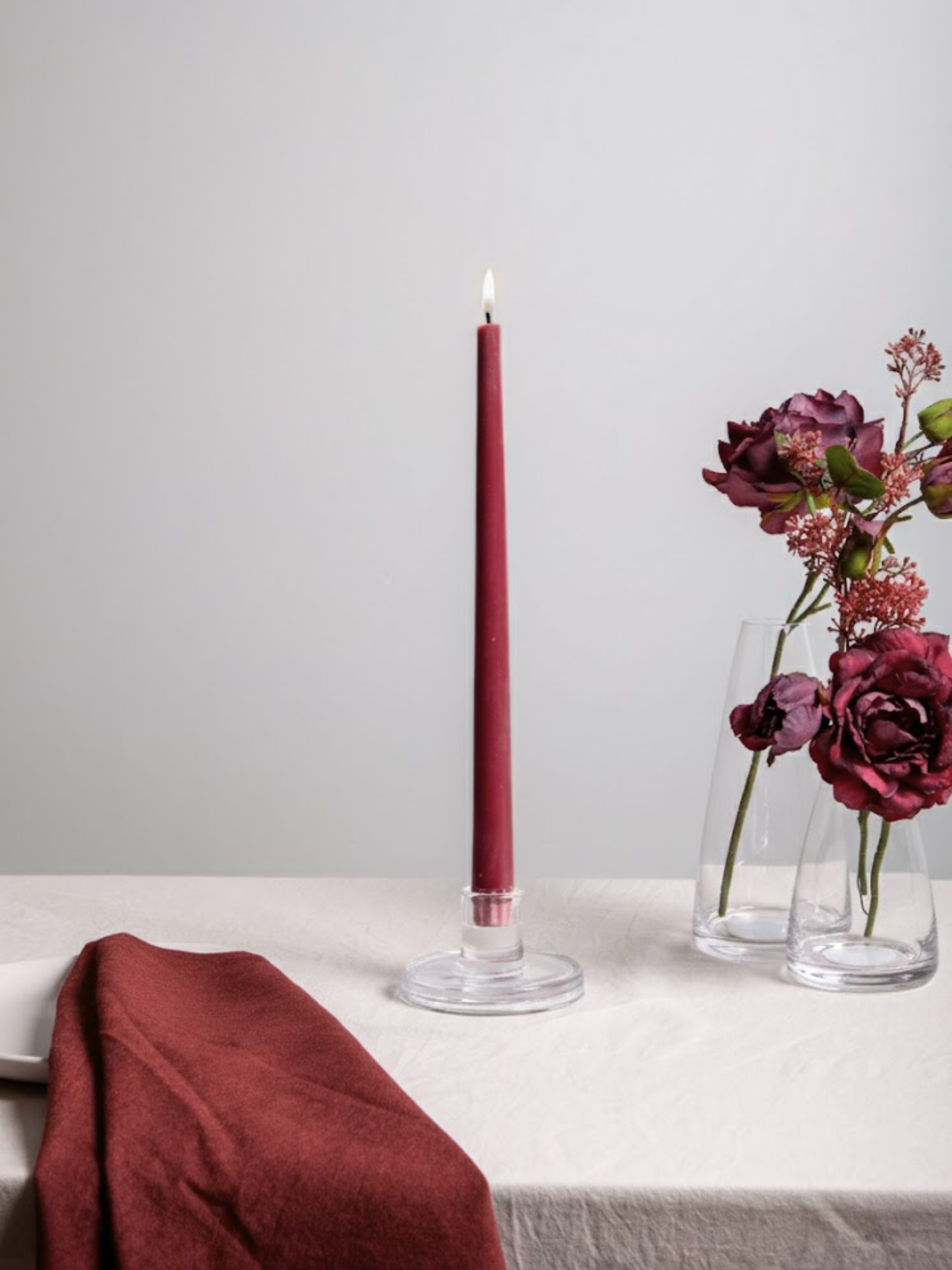 Clear Vera Glass Candle Holder