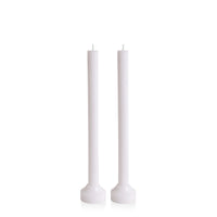 White & White Verona Dyad Dinner Candles