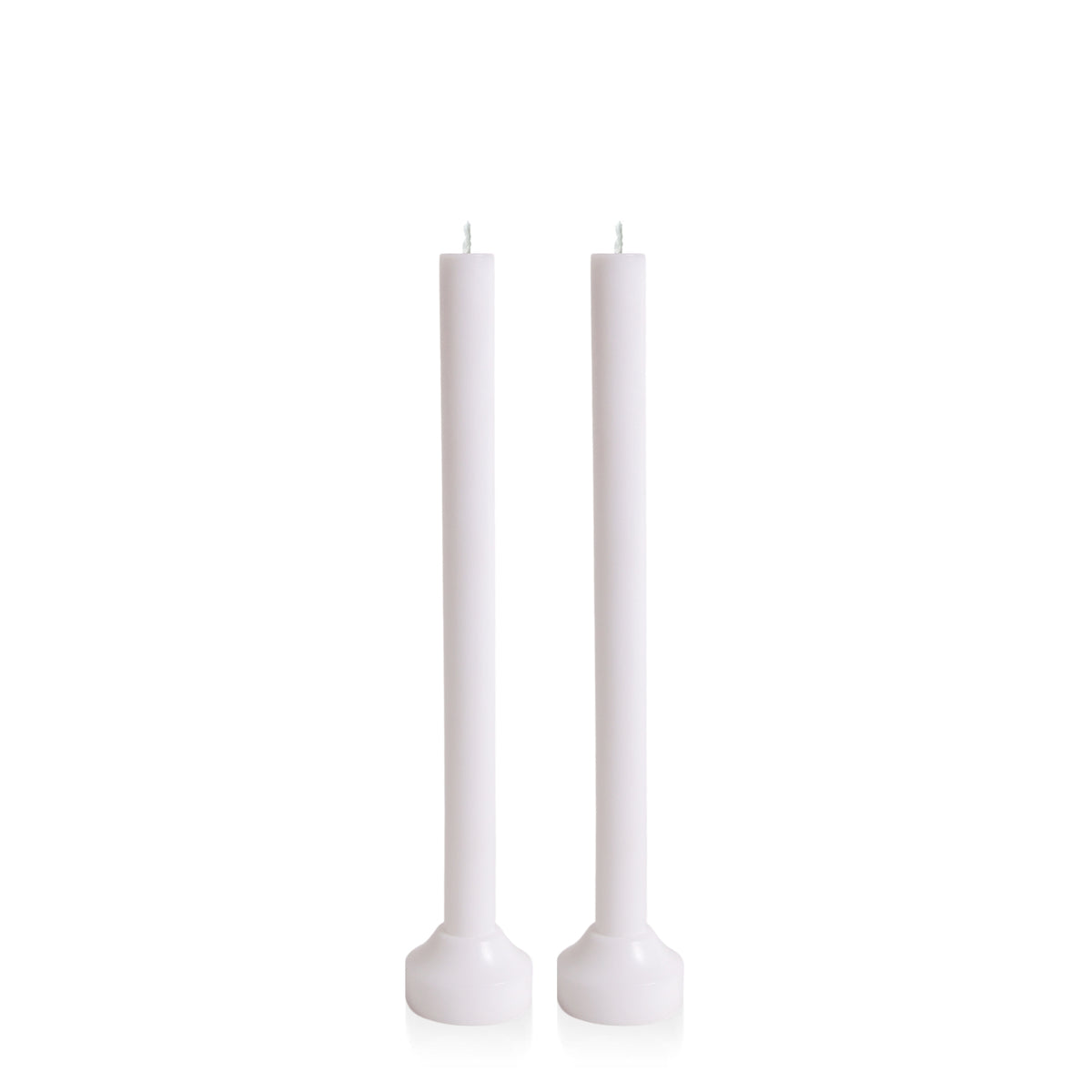 White & White Verona Dyad Dinner Candles