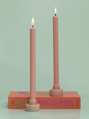 Cashew & Toffee Aydin Dyad Dinner Candles Pack of 2