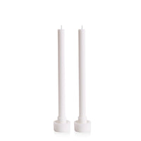 White & White Aydin Dyad Dinner Candles