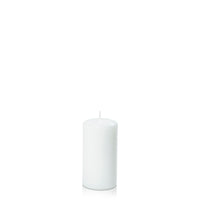 White 5cm x 10cm Slim Event Pillar
