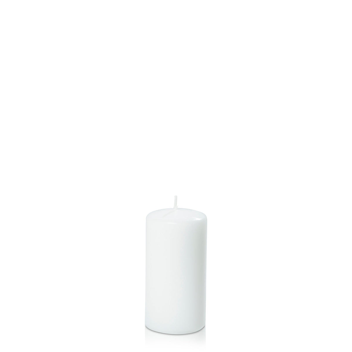 White 5cm x 10cm Slim Event Pillar - Pack of 72