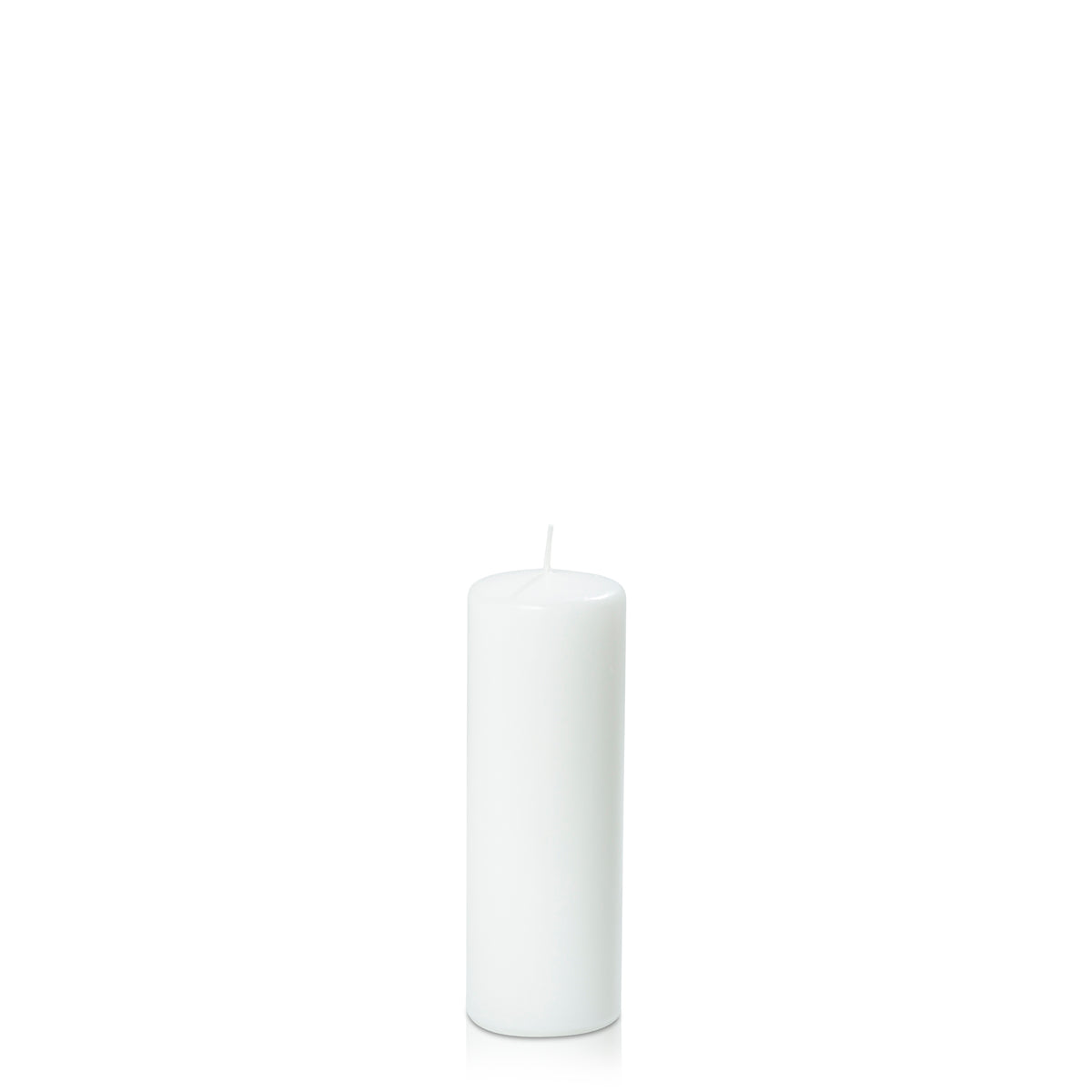 White 5cm x 15cm Slim Event Pillar Pack of 1