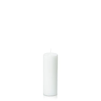 White 5cm x 15cm Slim Event Pillar - Pack of 48