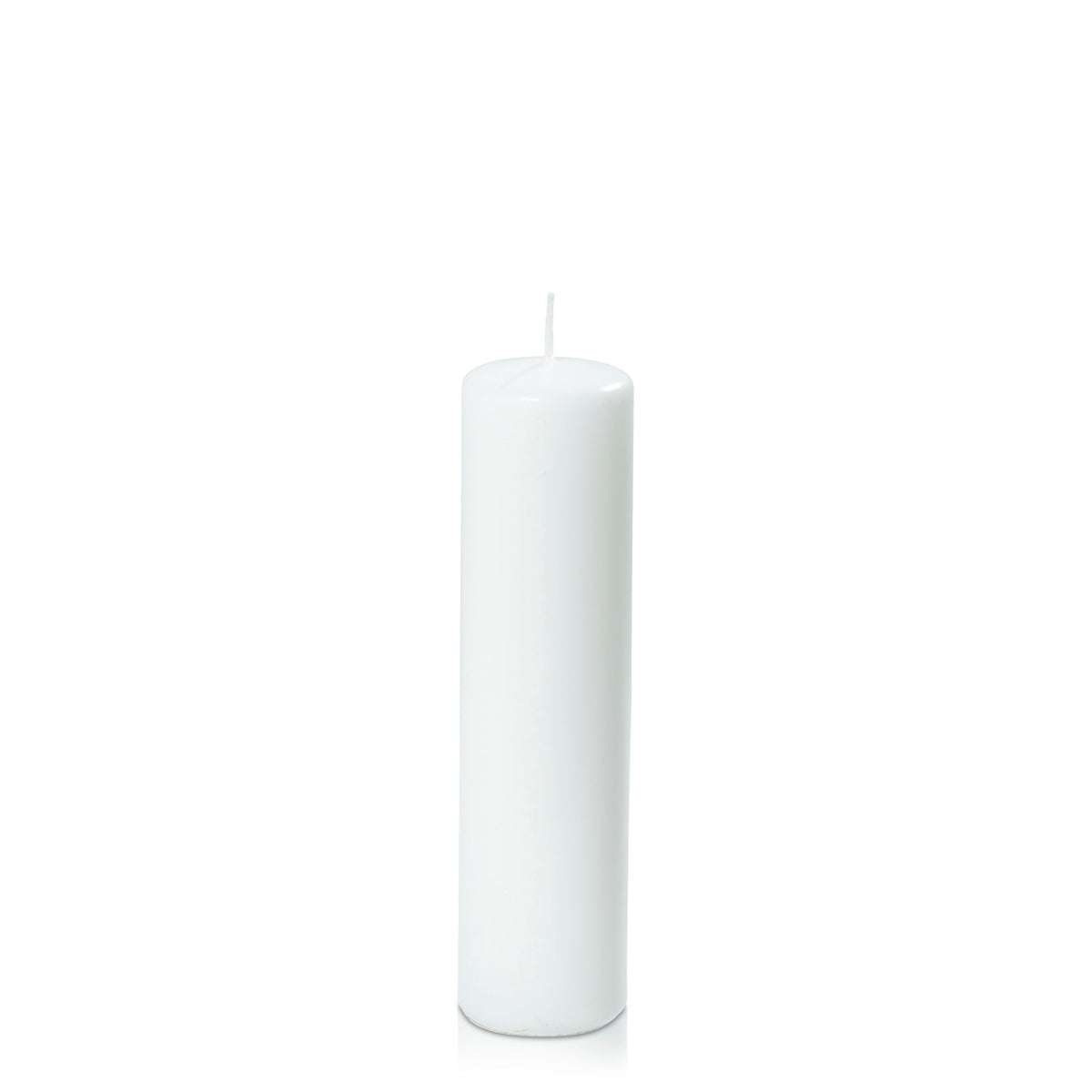 White 5cm x 20cm Slim Event Pillar - Pack of 24