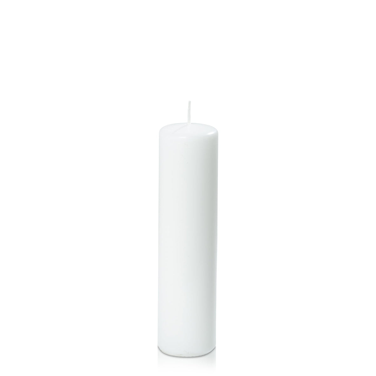 White 5cm x 20cm Slim Event Pillar - Pack of 24
