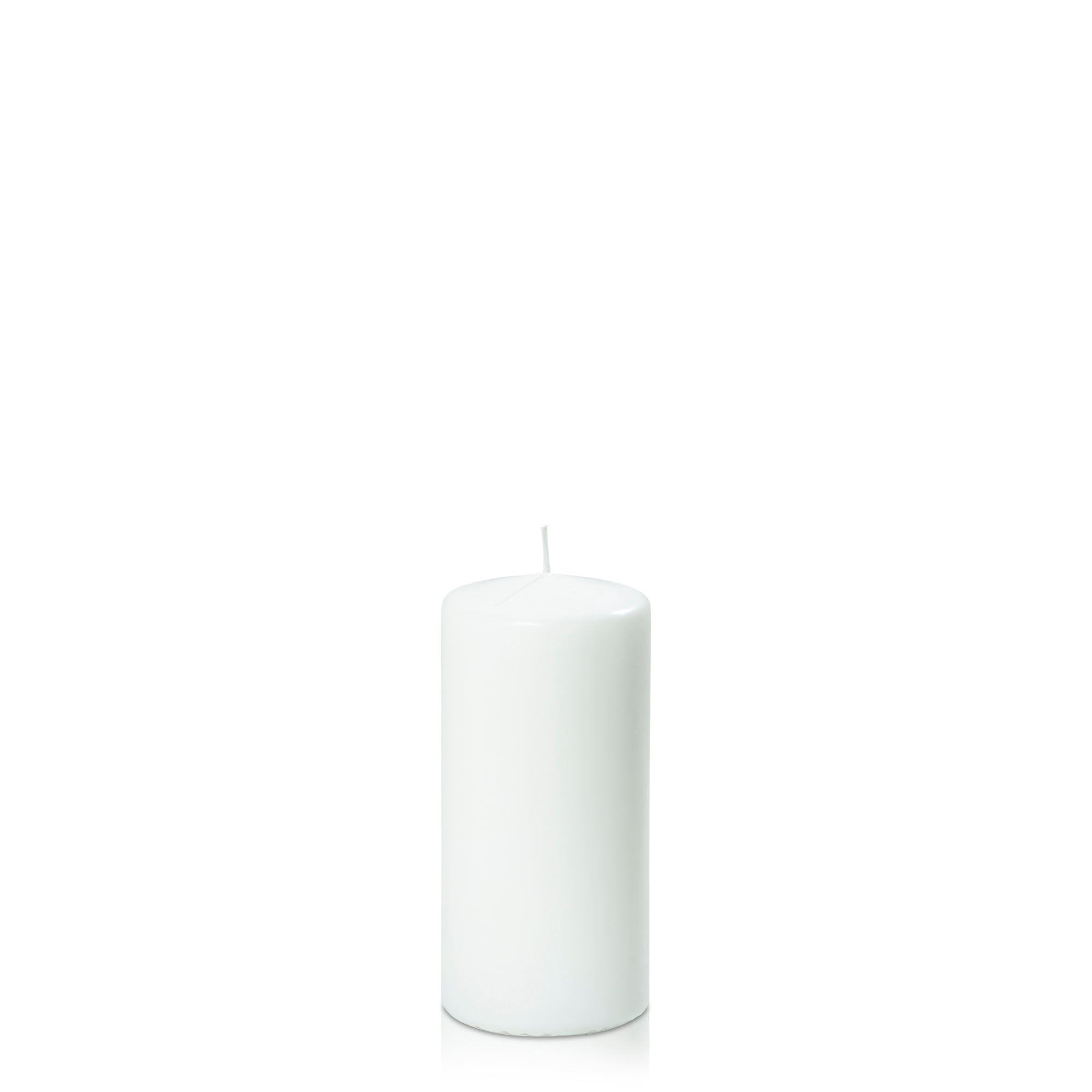 White 7cm x 15cm Event Pillar - Pack of 24