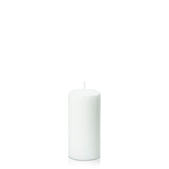 White 7cm x 15cm Event Pillar - Pack of 24