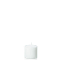 White 7cm x 7cm Event Pillar - Pack of 48