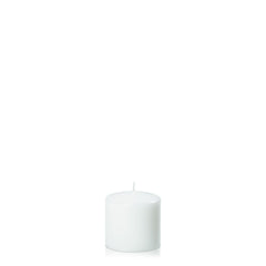 White 7cm x 7cm Event Pillar - Pack of 48