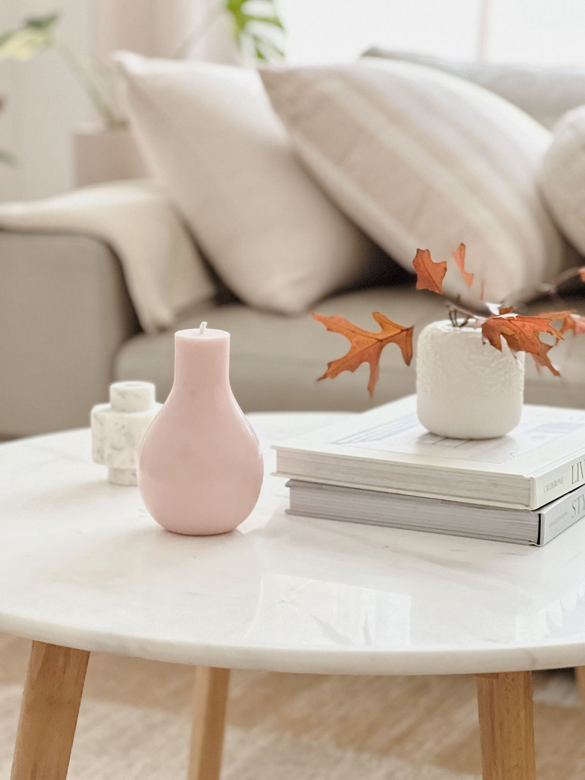 Vintage Blush Petra Vase Candle - Medium