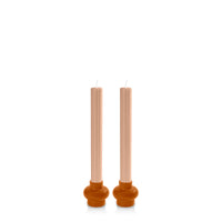 Baked Clay & Latte Majorca Dyad Dinner Candles