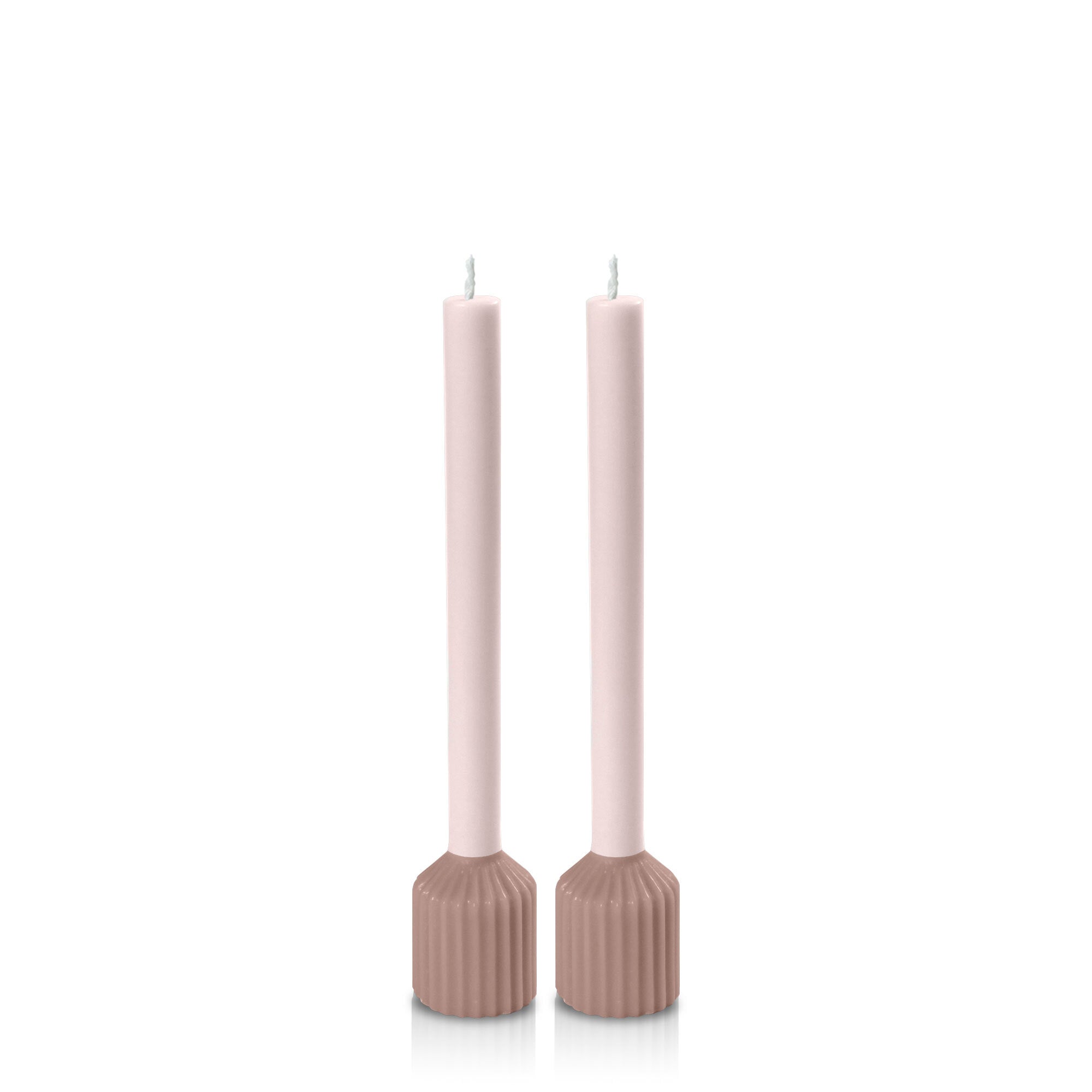 Vintage Blush & Antique Pink Avignon Dyad Dinner Candles Pack of 2