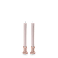 Heritage Rose & Antique Pink Santorini Dyad Dinner Candles