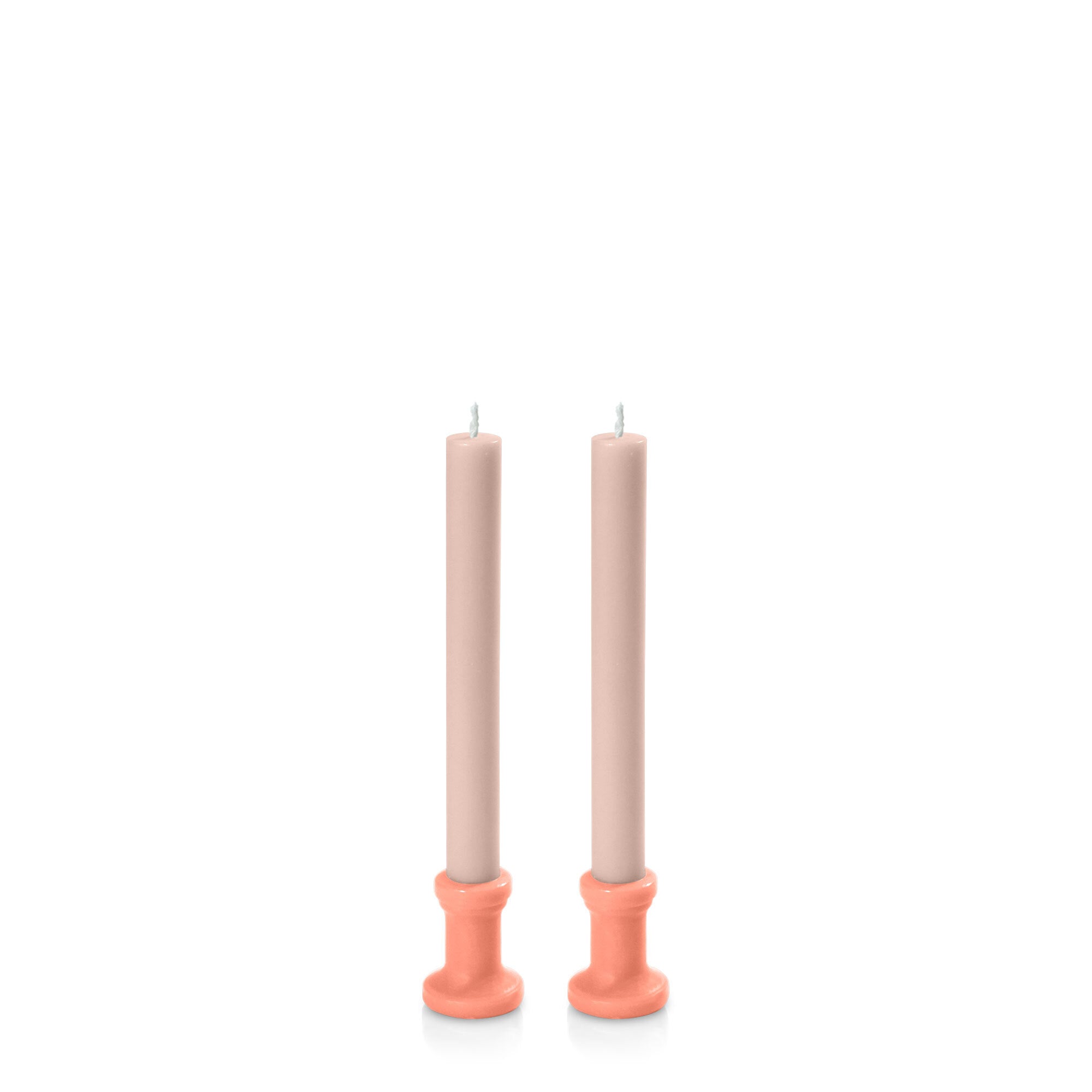 Peach & Nude Santorini Dyad Dinner Candles Pack of 2