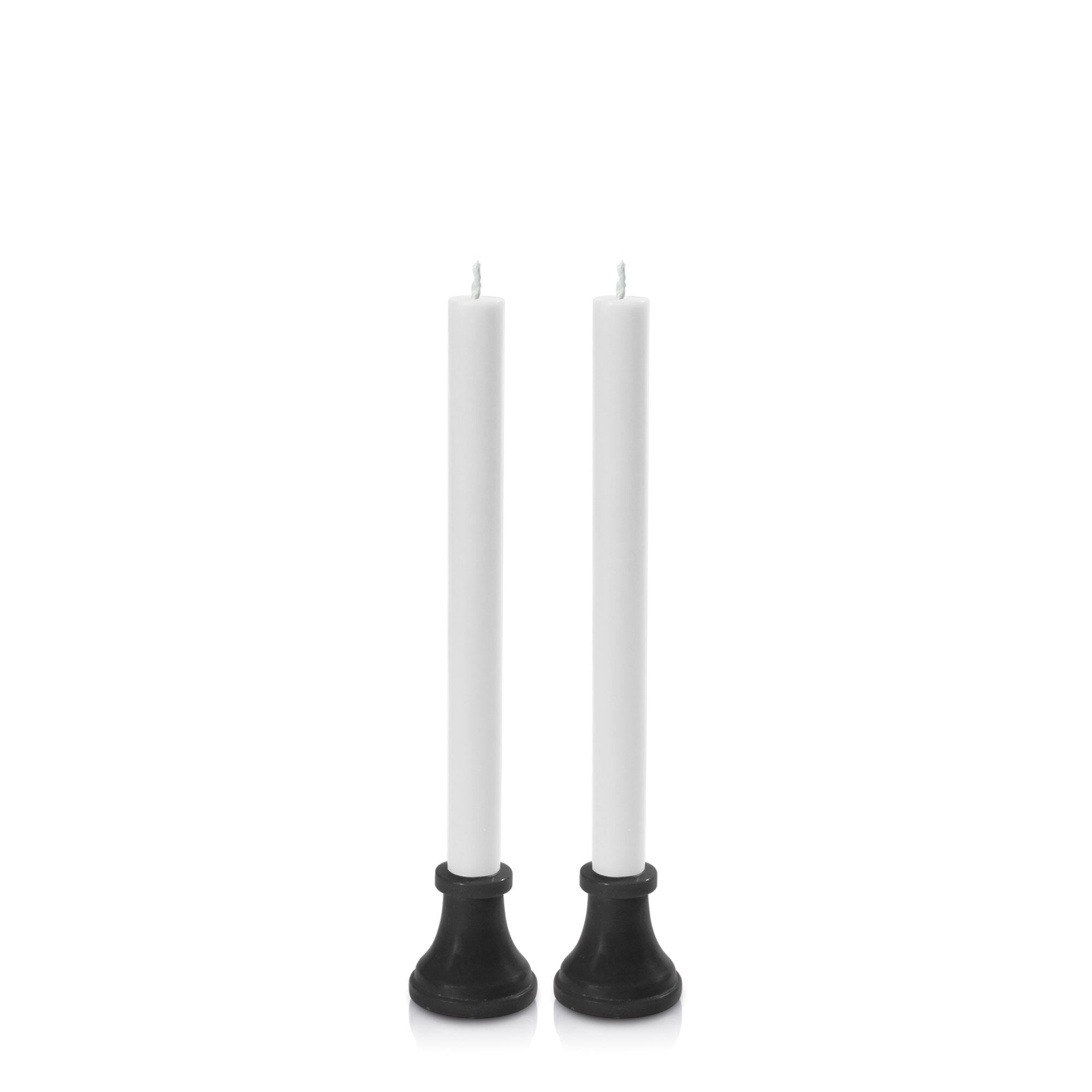 Black & White Portofino Dyad Dinner Candles Pack of 2