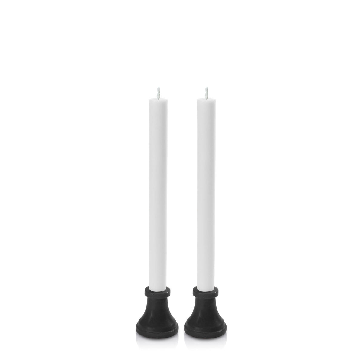 Black & White Portofino Dyad Dinner Candles Pack of 2