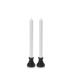 Black & White Portofino Dyad Dinner Candles Pack of 2