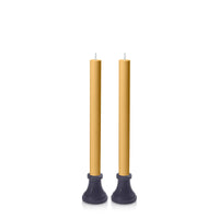 Steel Blue & Mustard Portofino Dyad Dinner Candles