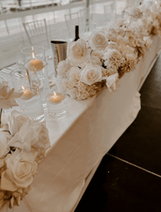 White 8cm Event Floating Candle in 10cm Glass - Sm Pack of 1