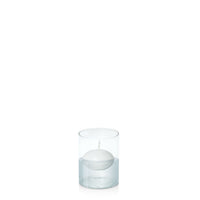 White 6cm Event Floating Candle in 8cm x 10cm Glass