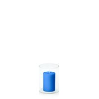 Capri 5cm x 7.5cm Pillar in 8cm x 10cm Glass