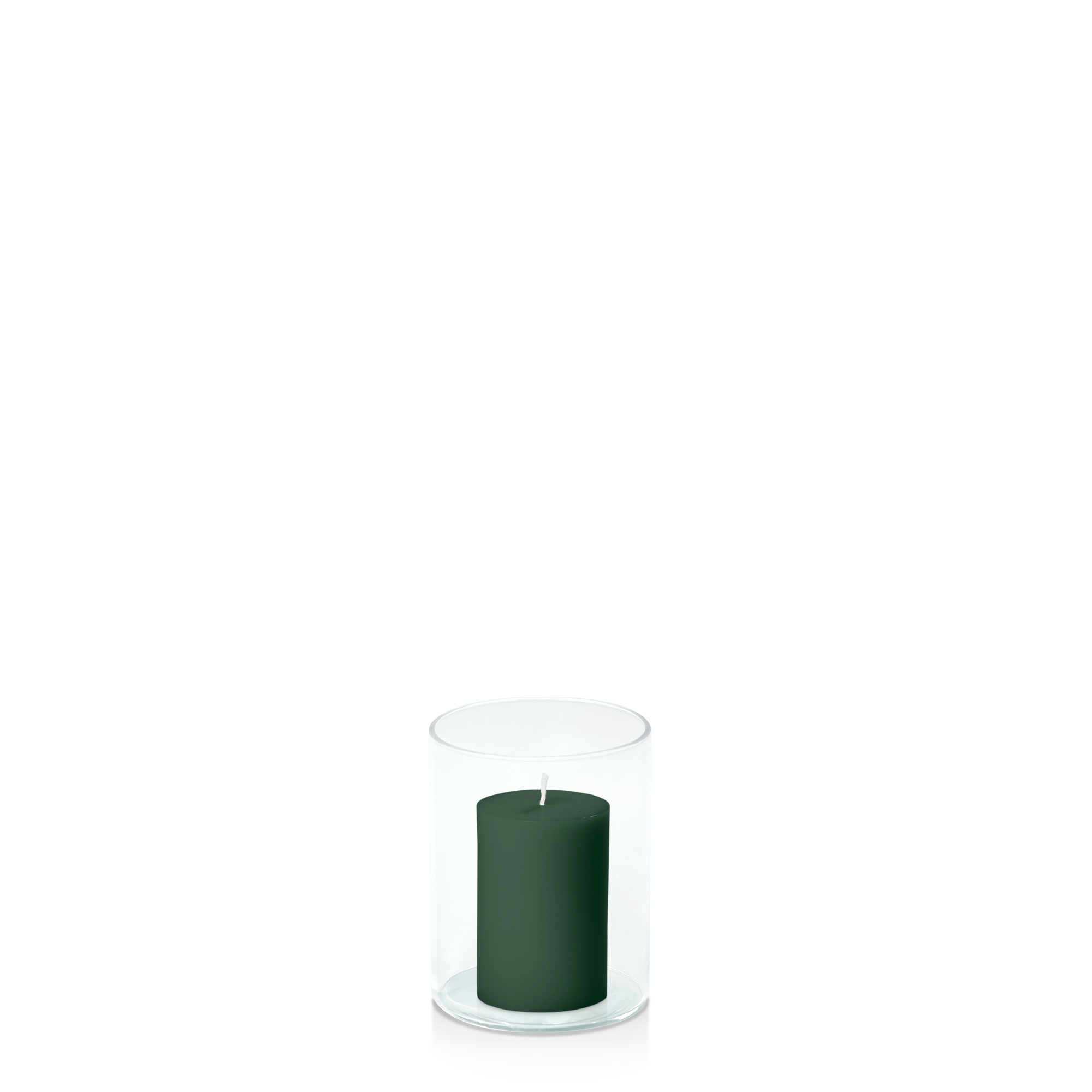 Forest 5cm x 7.5cm Pillar in 8cm x 10cm Glass Pack of 1