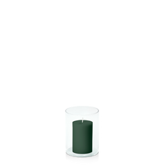 Forest 5cm x 7.5cm Pillar in 8cm x 10cm Glass Pack of 1