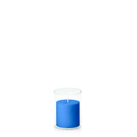 Capri 7cm x 7cm Pillar in 8cm x 10cm Glass