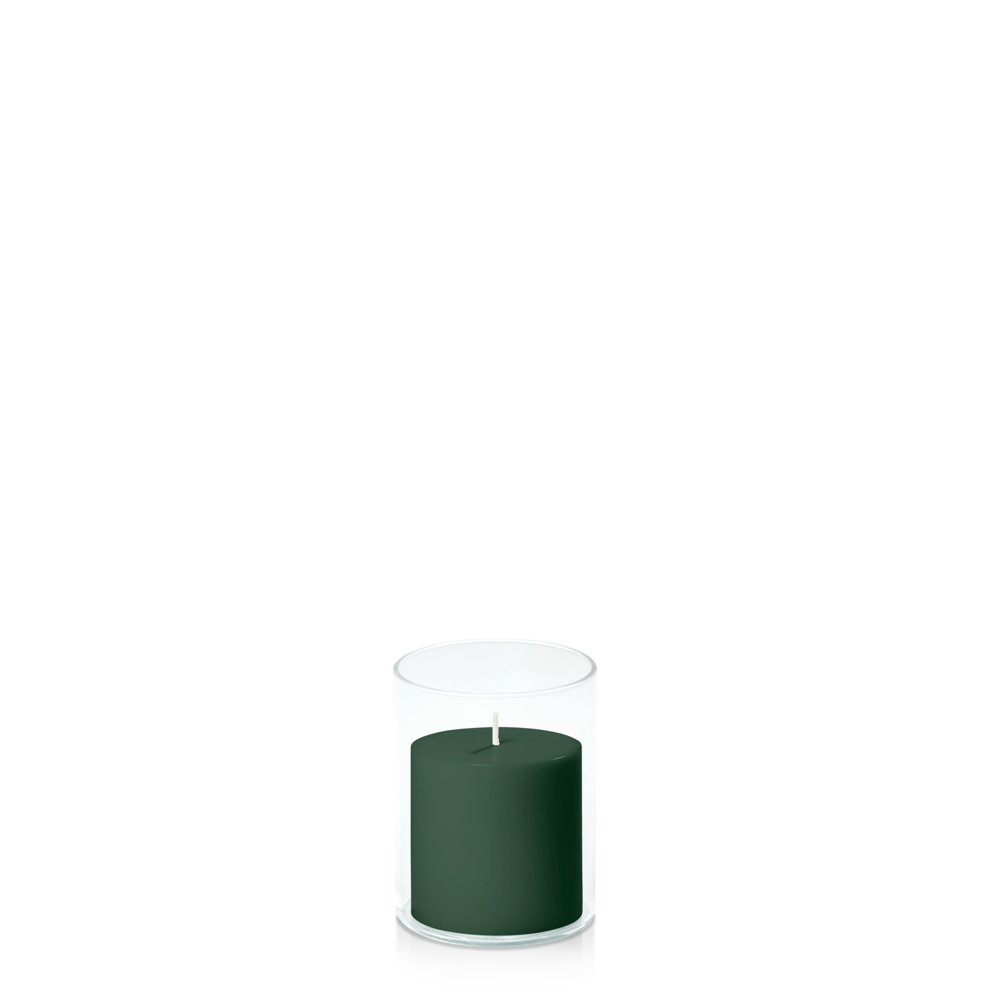 Forest 7cm x 7cm Pillar in 8cm x 10cm Glass Pack of 1