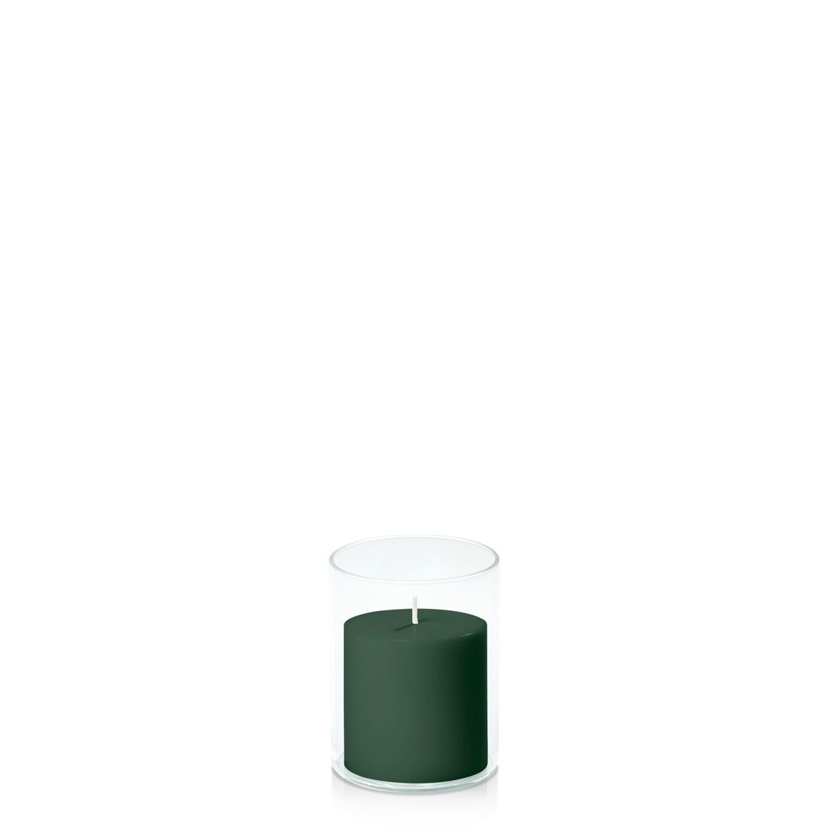 Forest 7cm x 7cm Pillar in 8cm x 10cm Glass Pack of 1